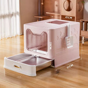 Stainless Steel Foldable Cat Litter Box