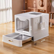Stainless Steel Foldable Cat Litter Box