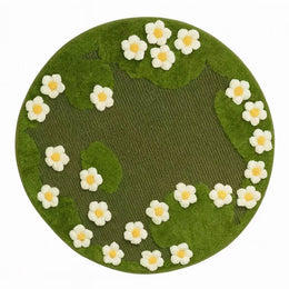 Spring Blossm Handcrafted Flower Mat