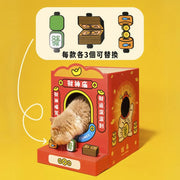 PurLab God of Wealth Temple Cat Scratch Box