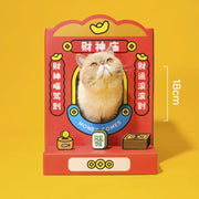 PurLab God of Wealth Temple Cat Scratch Box