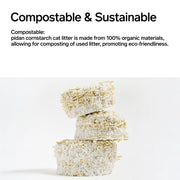 Pidan White-Jade (Corn Starch) Cat Litter (Non-Flushable)