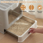 Stainless Steel Foldable Cat Litter Box