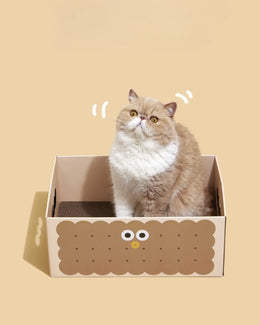 PurLab Cookie Sandwich Cat Scratch Box
