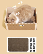 PurLab Cookie Sandwich Cat Scratch Box