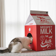 Miss Pet Milk Box Cat Scratcher