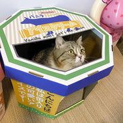 Ice-cream Box Cat Scratcher